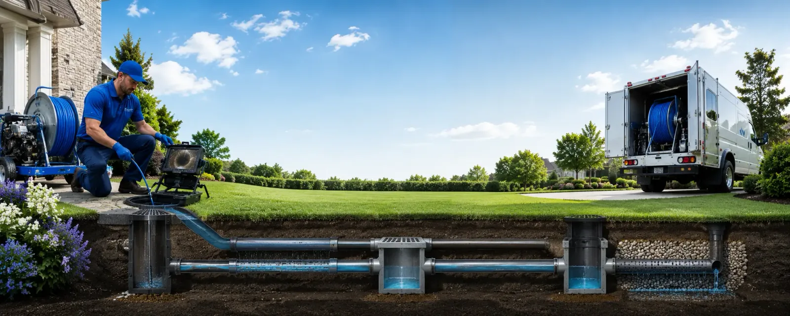Outdoor drain cleaning information for Rewey, WI